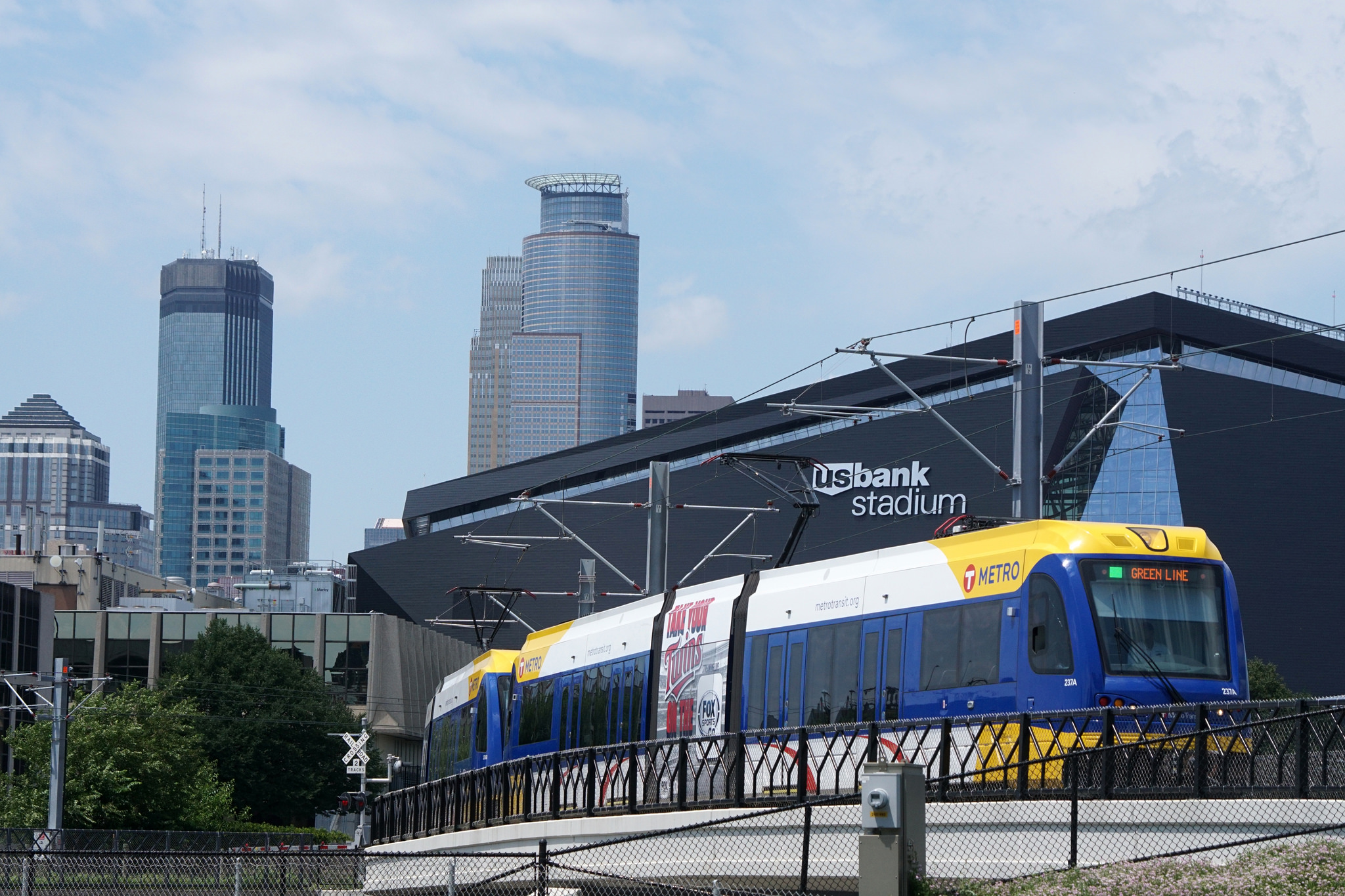 US Bank Stadium Green Line Light Rail