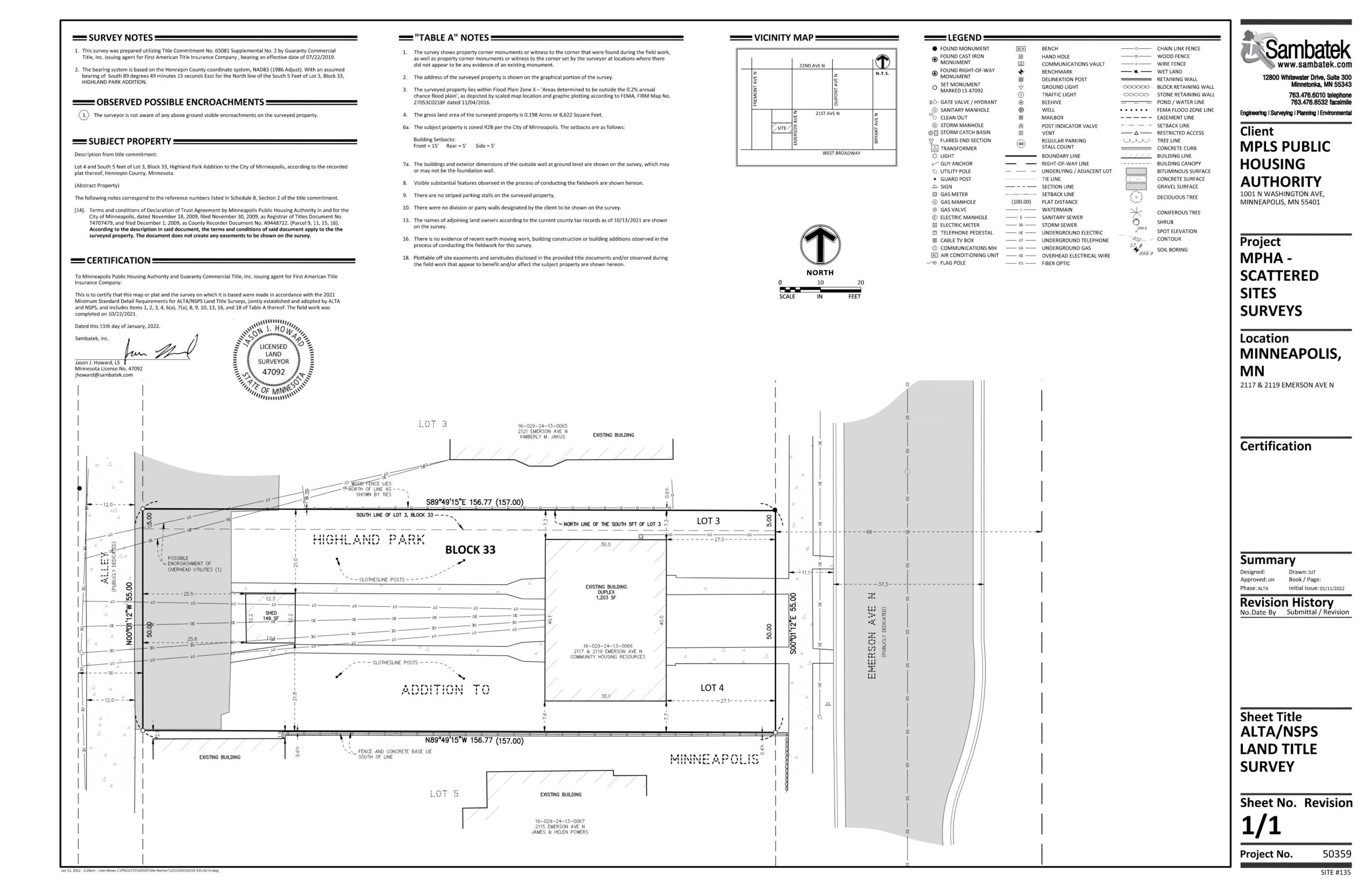 Minneapolis Public Housing Authority-ALTA Surveys