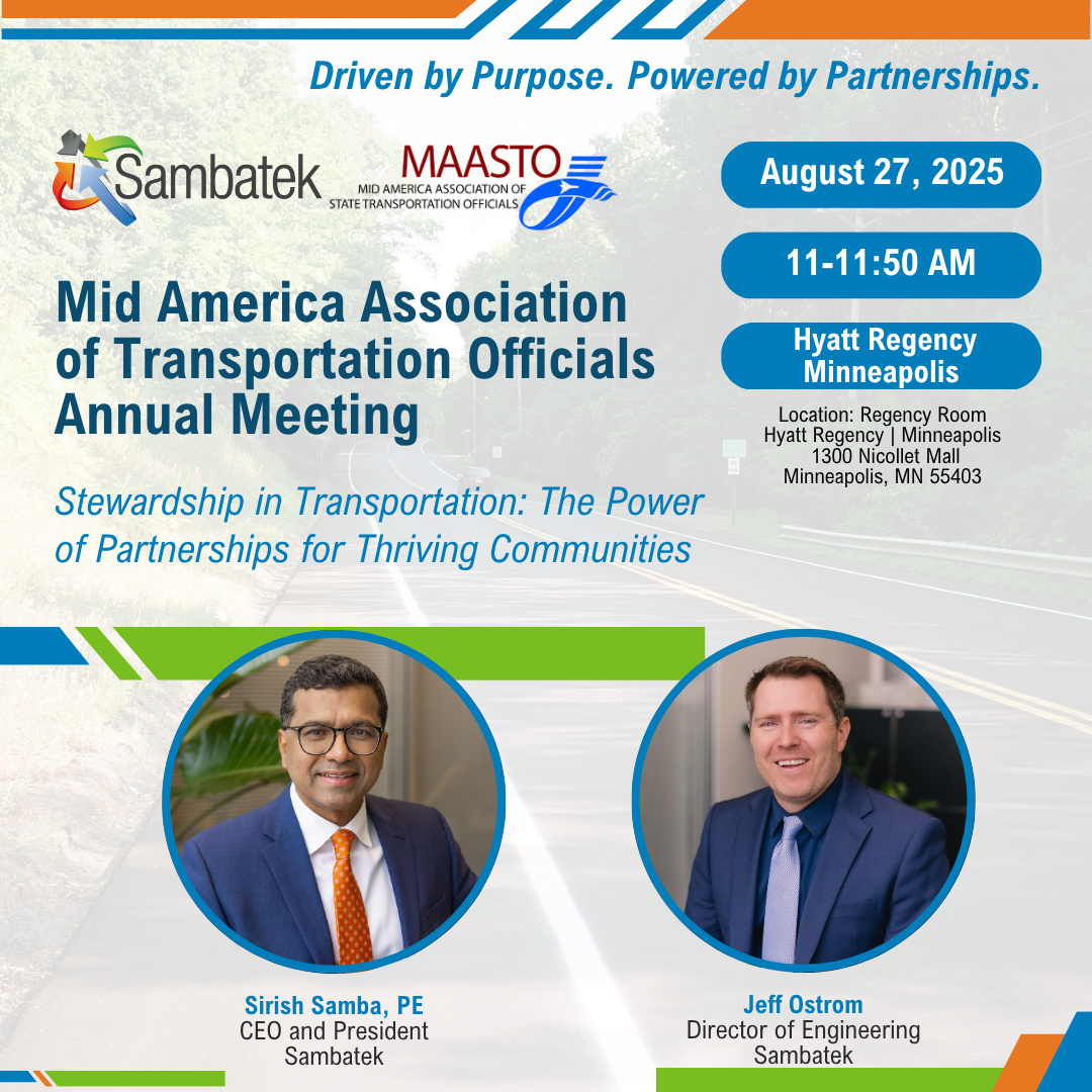 Sambatek to Speak at MAASTO 2025: The Power of Partnerships for Thriving Communities