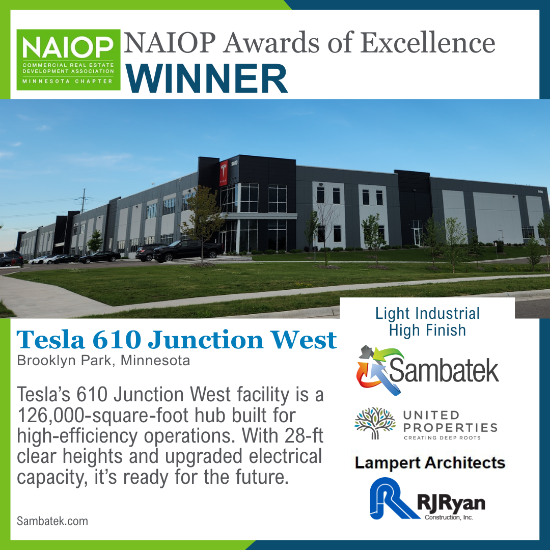 Tesla 610 Junction West Wins at the 42nd Annual NAIOP Minnesota Awards of Excellence