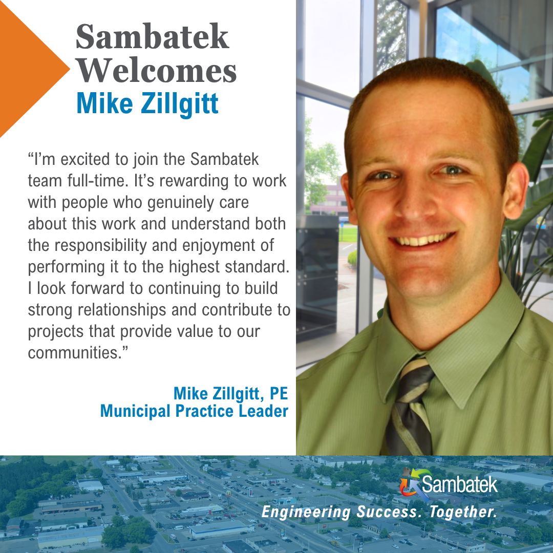 Sambatek Welcomes Mike Zillgitt as a Municipal Practice Leader
