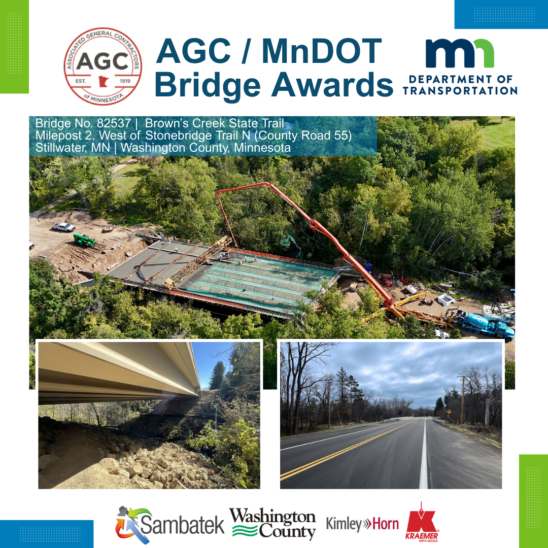 Sambatek and Partners Win 2025 MnDOT–AGC Bridge Construction Award