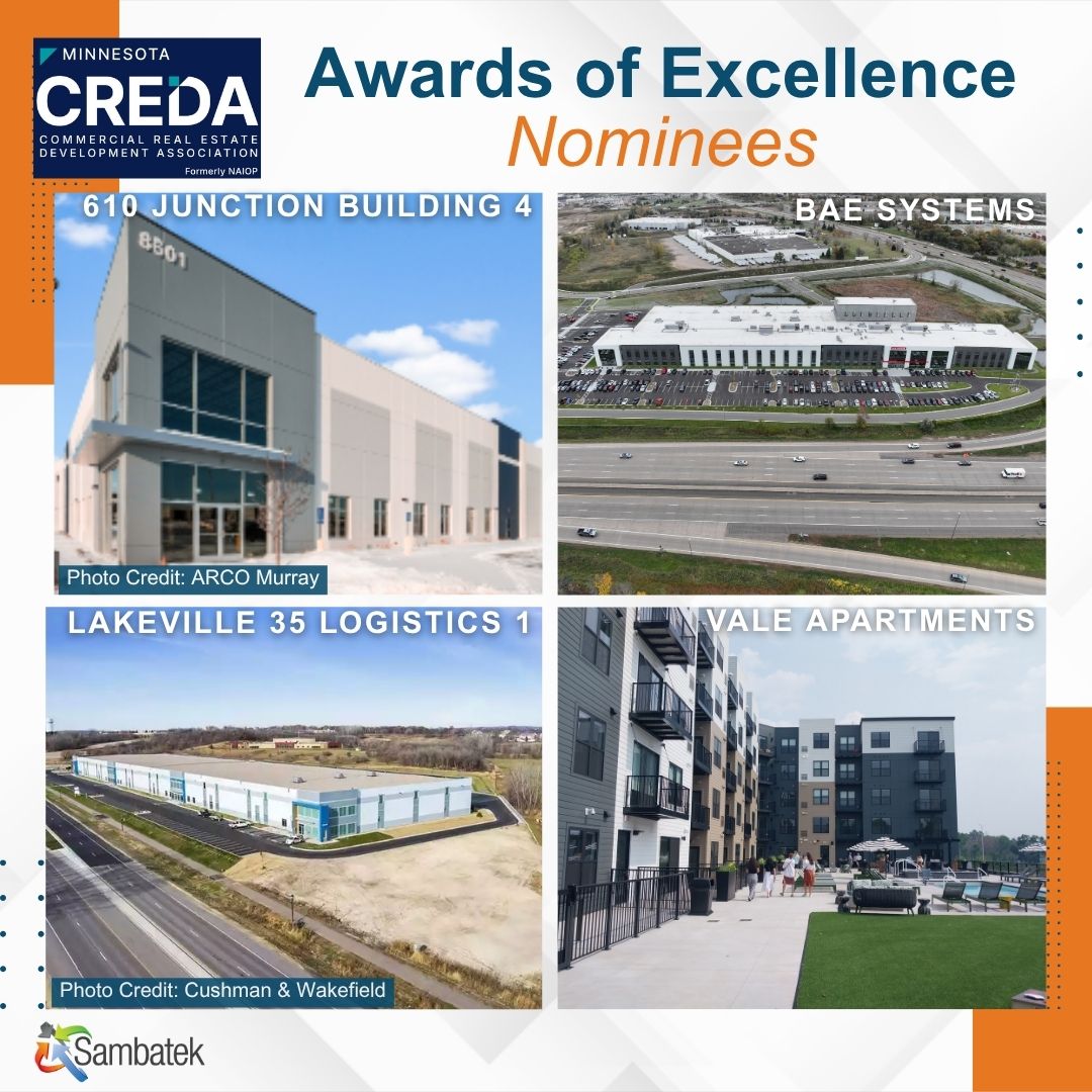 Four Sambatek Projects Nominated for 2026 CREDA Minnesota Awards of Excellence