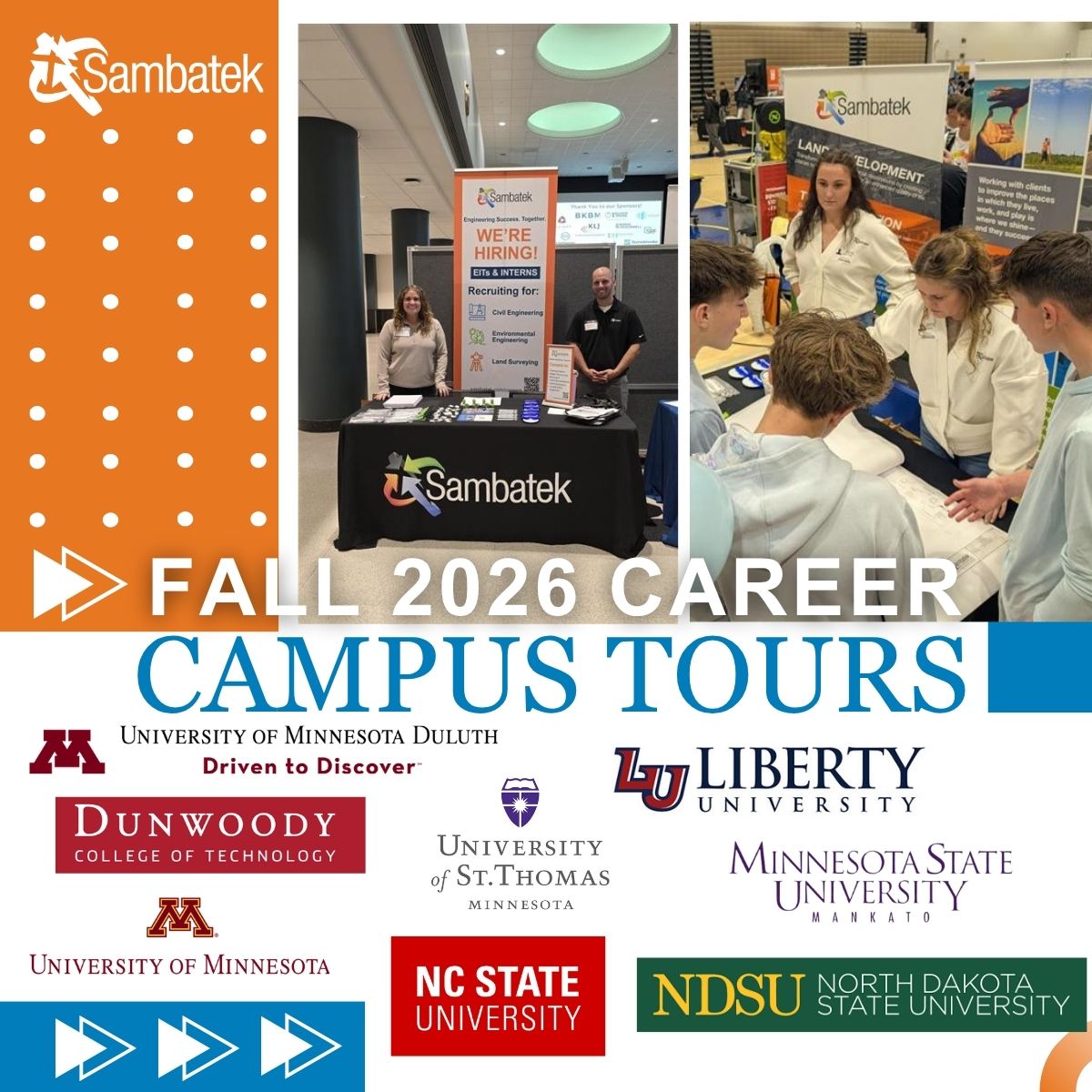 Sambatek’s Fall 2026 Career Fair Campus Tour!